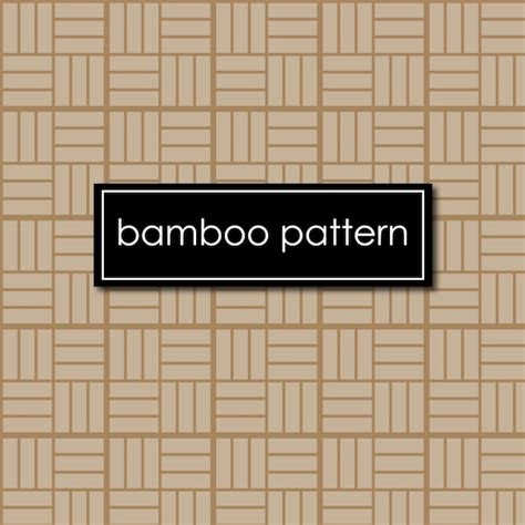 Premium Vector | Bamboo pattern background