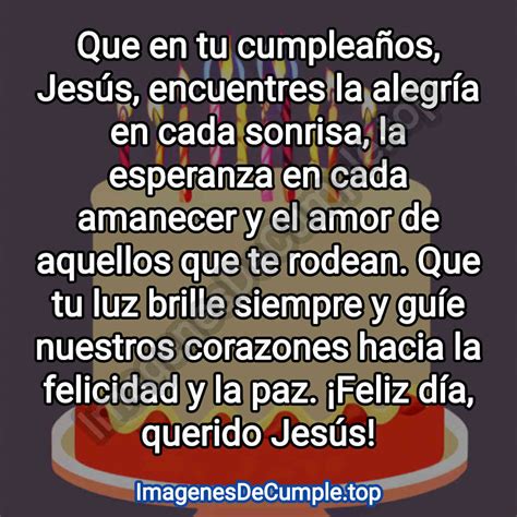 Mensajes De Feliz Cumplea Os Para Jesus