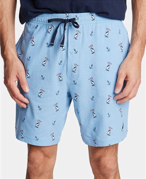 Nautica Cotton Pelican Print Pajama Shorts In Blue For Men Lyst