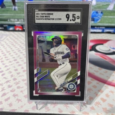 Topps Chrome Pink Refractor Evan White Rc For Sale Online