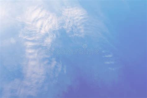 Blue Sky with White Clouds that Form the Wings of an Angel. Concept ...