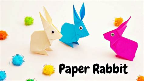 Paper Rabbit Craft Ideas Paper Rabbit Origami Paper Rabbit How To