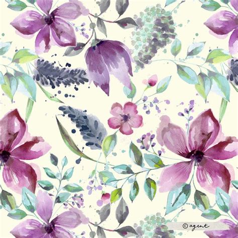 Pin On Chirag Watercolor Flowers Pattern Abstract Flowers Botanical