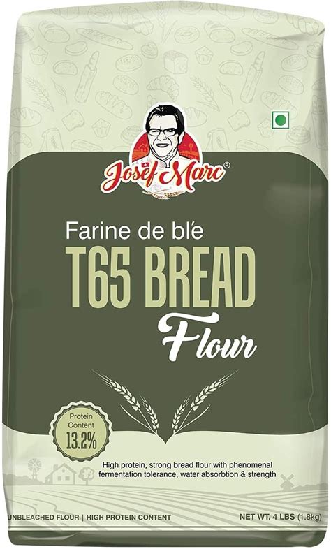 Farine De Ble T65 Bread Flour 4 Lbs 18kg Unbleached