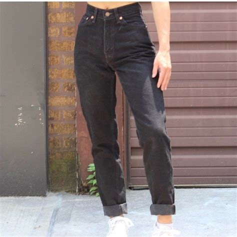 Mom Jeans Outfit Grunge Black Mom Jeans Outfit Loose Jeans Outfit