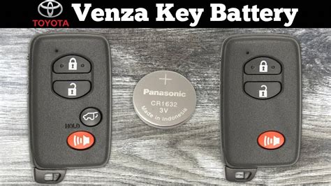 Toyota Venza Key Fob Battery Replacement 2009 2016 How To Change Or