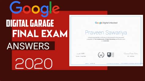 Google Digital Garage Final Exam Answers Updated Technical