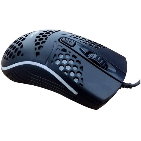 Mouse Gamer Usb Optico Dpi Ultra Leve Colmeia Ms C Leds Rgb Exbom