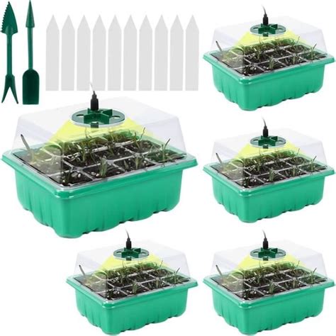 Aoreun Pi Ces Kit Mini Serre Pour Plantes Bac Semis Mini Serre