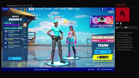 Fortnite Live Lachflash Youtube