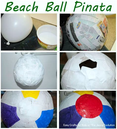 Diy Beach Ball Pinata Tutorial The Jenny Evolution