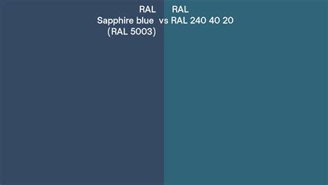 Ral Sapphire Blue Vs Ral Side By Side Comparison