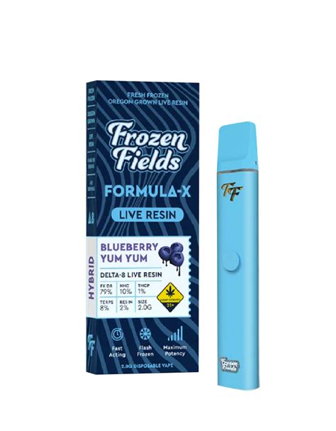 Frozen Fields Formula X Live Resin Disposable Device 2g Artisan Vapor