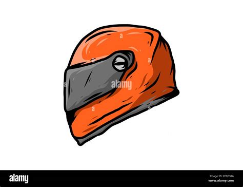 Red racing helmet illustration drawing design Stock Vector Image & Art - Alamy