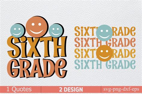 Retro Sixth Grade Graphic By Craftdesignbulk Creative Fabrica