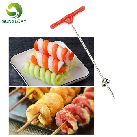 Manual Spiral Screw Slicer Plastic Pp Steel Wire Potato Carrot Cucumber