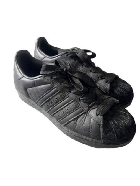 Adidas Superstar All Black Authenticoriginal Womens Fashion