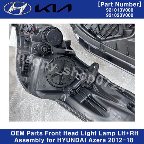 OEM Parts Front Head Light Lamp LH RH Assembly For HYUNDAI Azera 2012