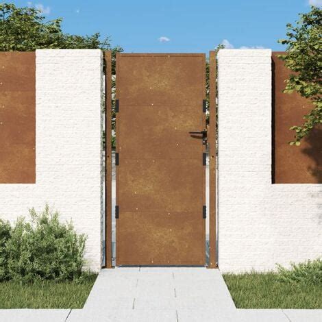 Portail De Jardin X Cm Acier Corten