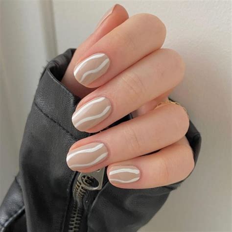 65 Stylish Ways To Wear Nude Nails 42