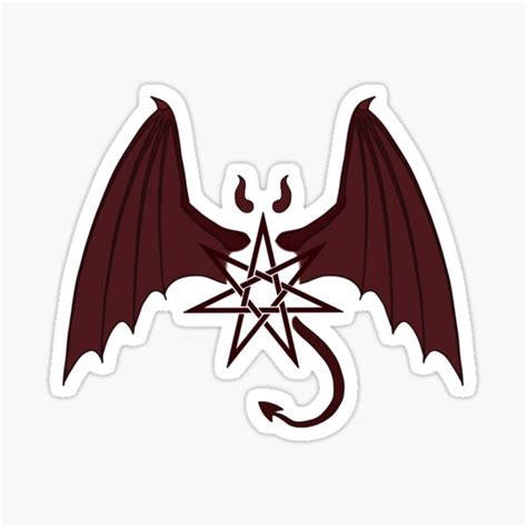 V1 Succubusincubus Demonkin Otherkin Symbol Art Design Sticker For