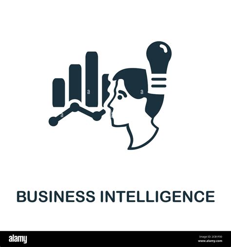 Icono De Business Intelligence Icono Monocromo De Simple Business