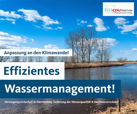 Effektives Wassermanagement auf den Weg gebracht Frank Schmädeke