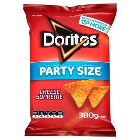 Doritos Corn Chips Cheese Supreme Party Size 380g | BIG W