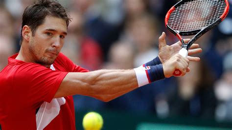 Davis Cup Lajovic Upsets Pouille For Serbia To Lead France