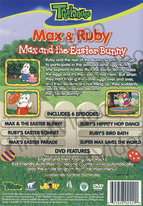 Max And Ruby - Max and the Easter Bunny on DVD Movie