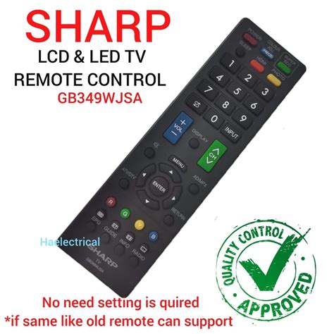 Sharp GB349WJSA LED LCD TV Remote Control TV Home Appliances TV