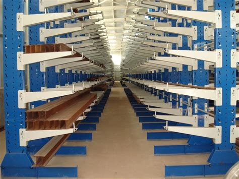 Steel Structural Cantilever Racking Powder Coated Single Sided