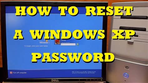 How To Reset A Password In Windows Xp Youtube