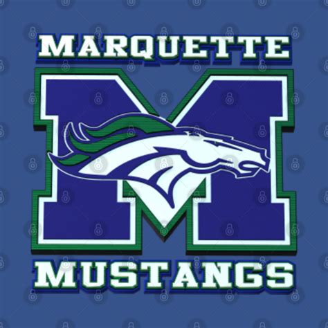 Marquette Mustangs - missouri high school - mascot - Marquette - Kids T ...