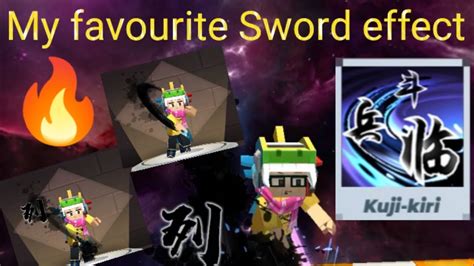 Playing With My Favourite Sword Effect Kuji Kiri Blockman Go