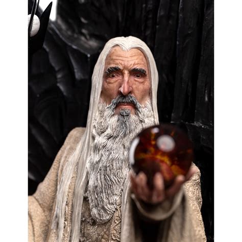 The Lord Of The Rings Saruman The White On Throne 1 6 Scale Statue