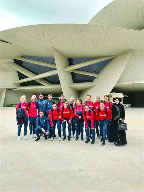 Bayern Munich women’s team visits National Museum of Qatar - Read Qatar ...