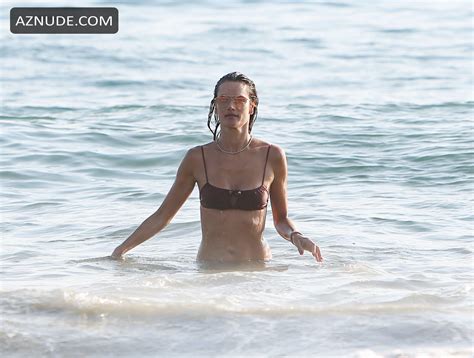 Alessandra Ambrosio Nude On The Beach In Los Angeles California Aznude