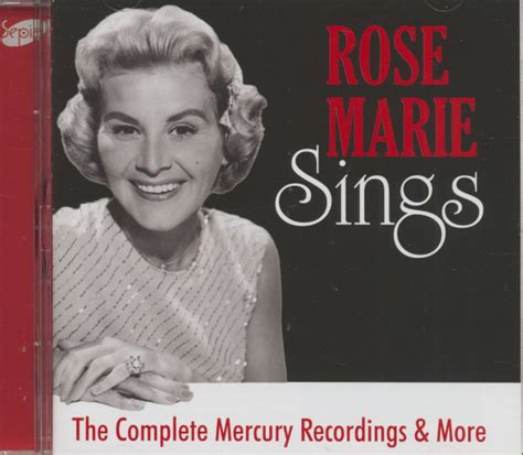 Rose Marie Cd Rose Marie Sings The Complete Mercury Recordings Cd