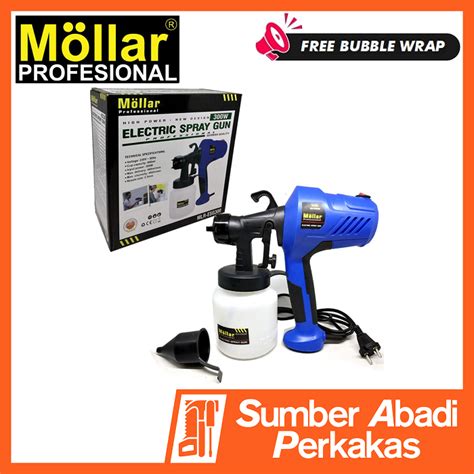 Jual MOLLAR ESG 300 Spray Gun Electric Tabung Alat Cat Semprot Tembok