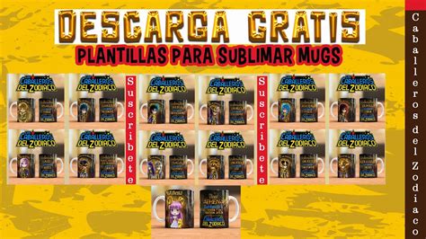 Sublimación de Tazas Caballeros del Zodiaco Descarga Gratis YouTube