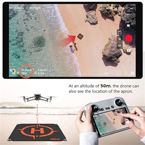 Startrc 25 Inch Drone Landing Pad Pro Waterproof Portable Fast Foldable Landing Pad For Dji Air