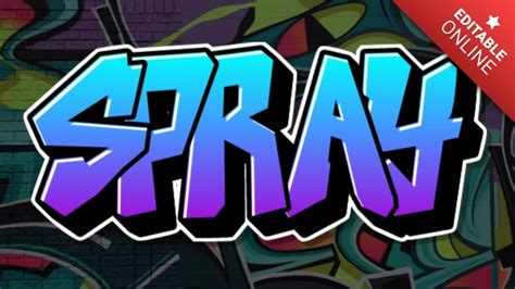 Spray Graffiti Style Text Effect Generator