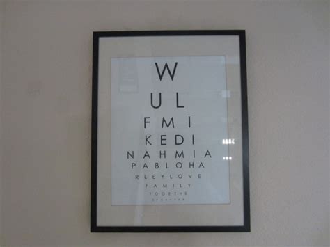 Eye Chart Wall Art - DIY Inspired