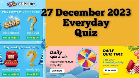 Amazon Funzone Coins Quiz Answer Today Amazon Quiz Answers Today