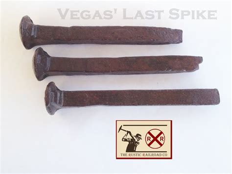 Vintage Railroad Spikes Three Rusty Old Railroad Spikes With Etsy