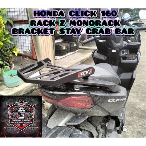 Honda Click Rack Z Monorack Bracket Powder Coated No Remove Grab