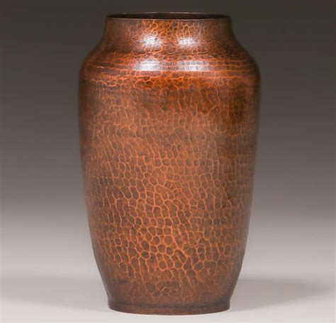 Dirk Van Erp Hammered Copper Vase C1913 1914 California Historical Design