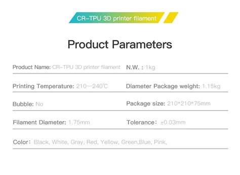 Creality Cr Mm Tpu D Printing Filament Kg Red Poland