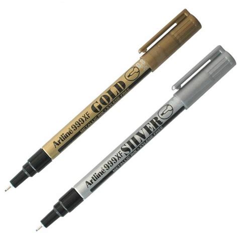 Artline 999xf Metallic Marker Gold And Silver